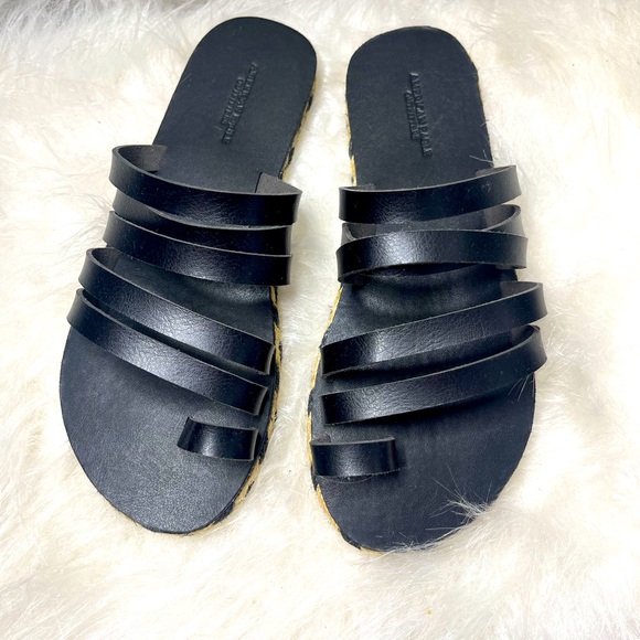 American Eagle Black flats sandals size 7 us - Picture 2 of 4
